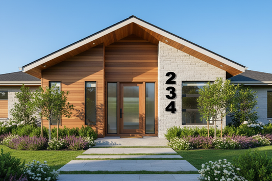 House with exact address numbers