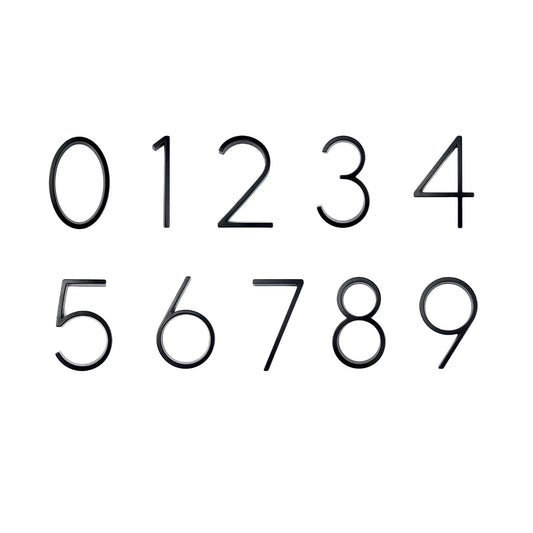 Address Numbers For House 5 Inch Black Metal